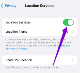 Restart GPS or Location Services