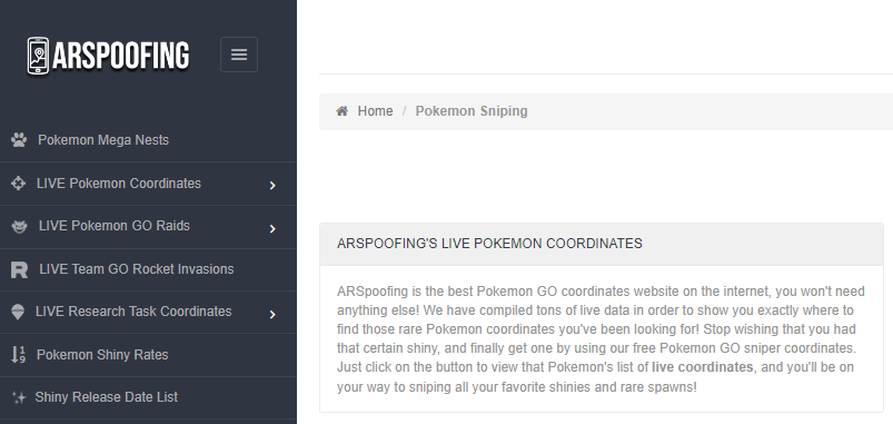 Best Pokemon Go locations/coordinates to spoof