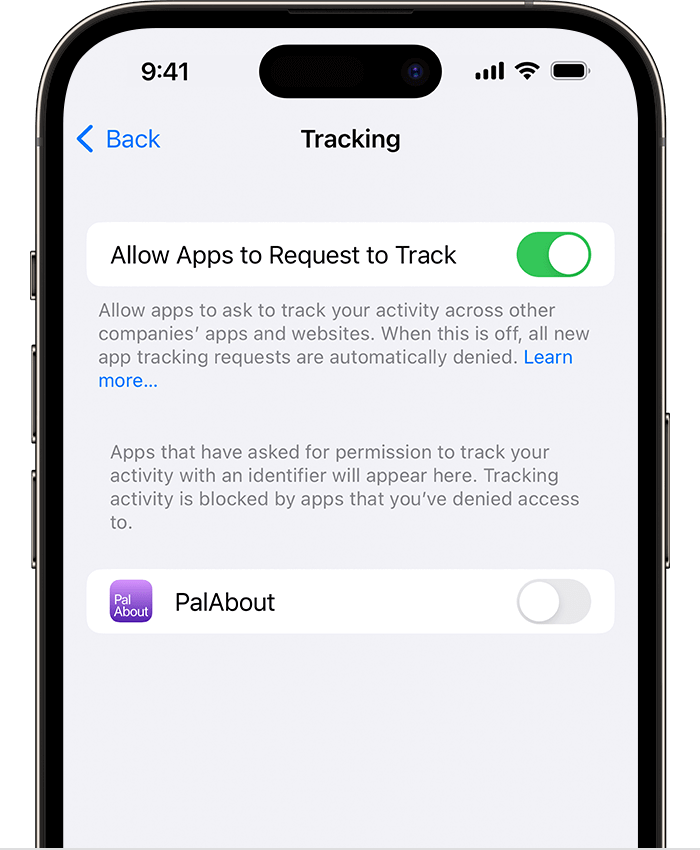 turn off iphone tracking premission