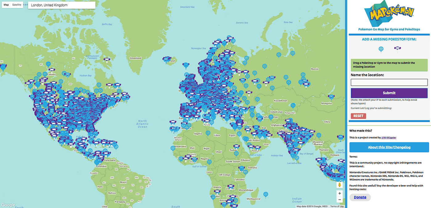 Map View — Pokémon GO Help Center