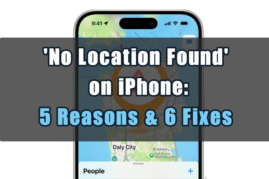 no location found iphone