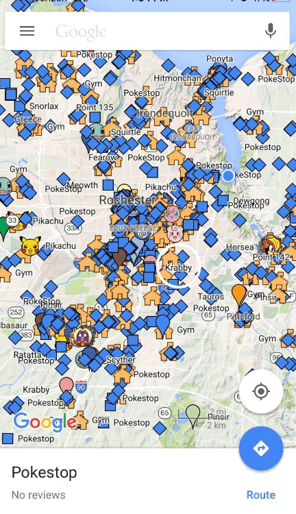 Most Efficient Way to Find or Reach Pokemon Go PokeStops/Gyms