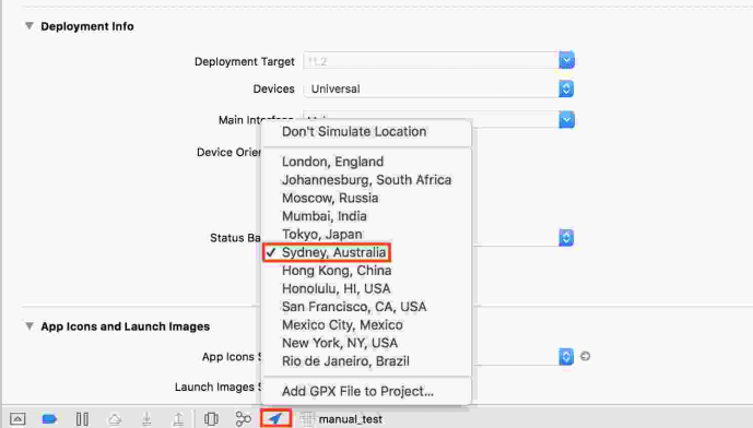 select places xcode