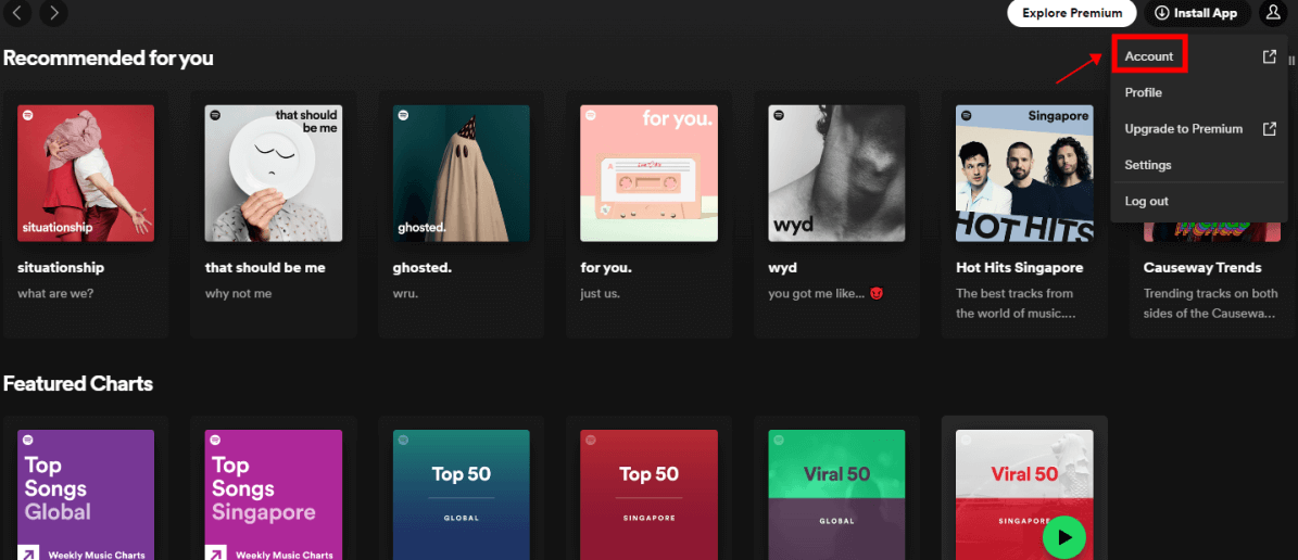 spotify acount