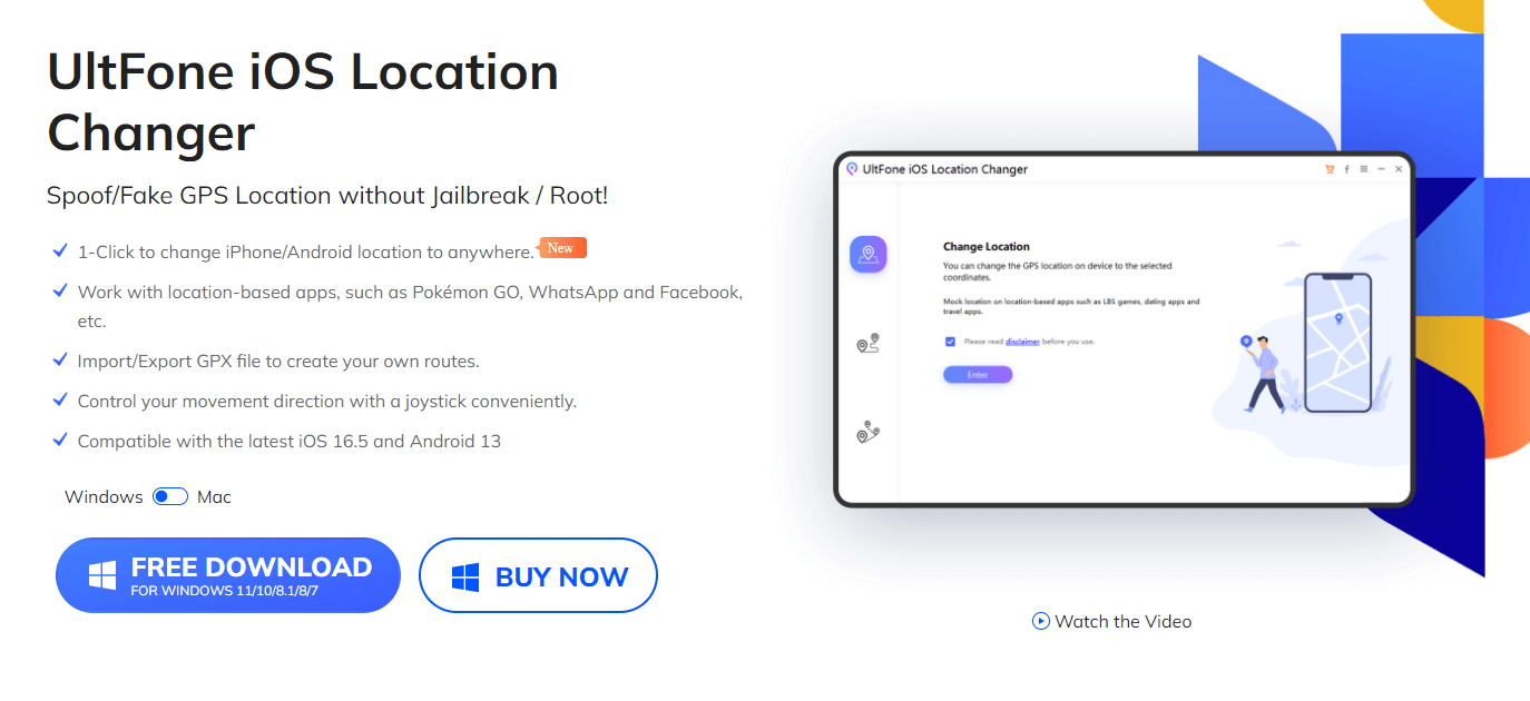 ultfone ios location changer