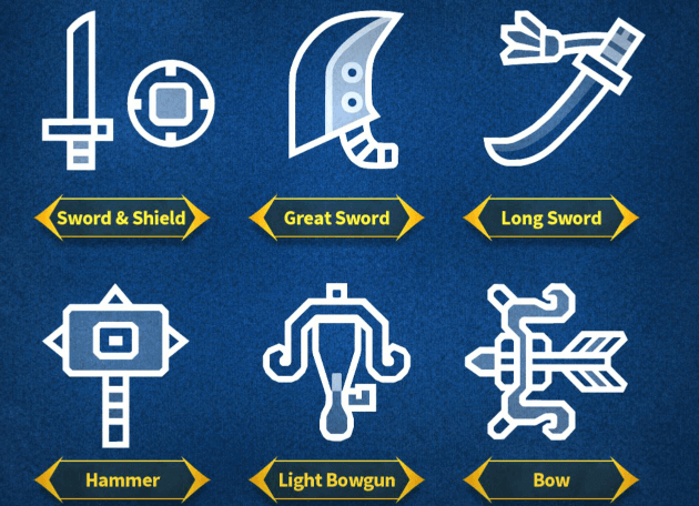 Monster Hunter Now weapon types