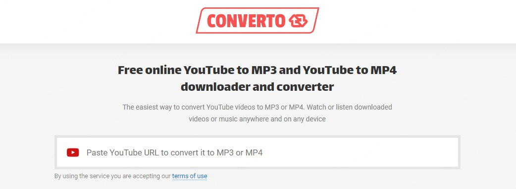 youtube to mp3 online downloader Converto