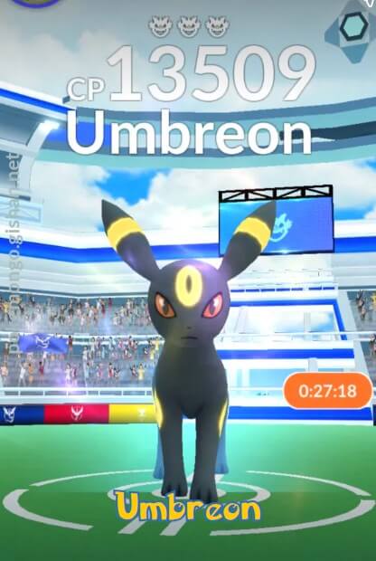 get umbreon in raid battle