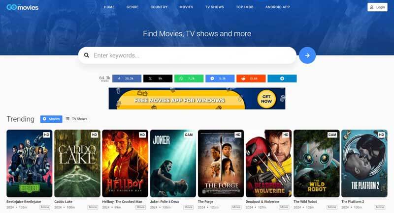 gomovies piracy website for movies