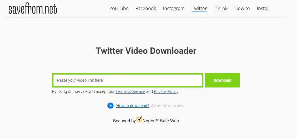 twitter video downloader savefrom net