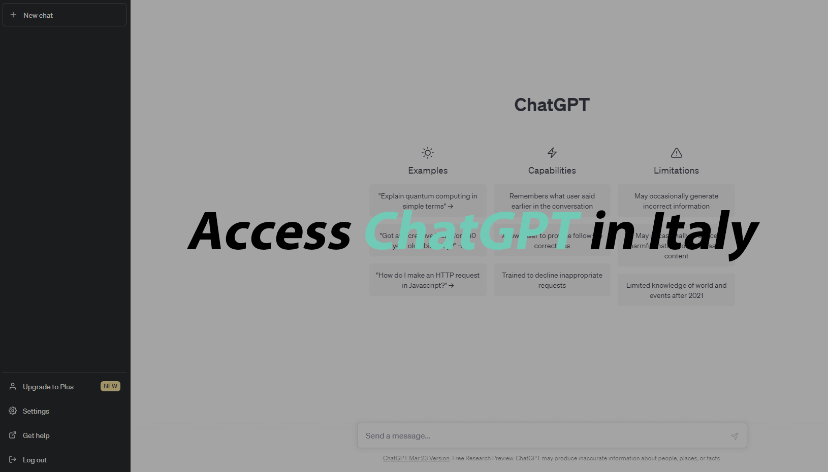 Почему chatgpt не работает