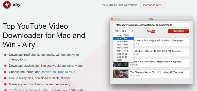 Airy YouTube 動画 Mac ダウンロード