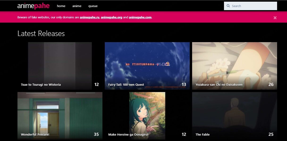 Animepahe kissanime 代わり