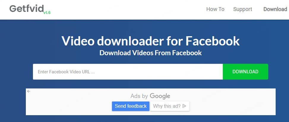 Getfvid Facebook 動画 ダウンロード